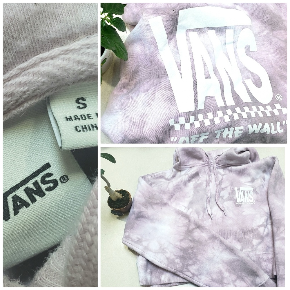 Van's crophoodie/Small/likenew/Supercute💋/comfy❤